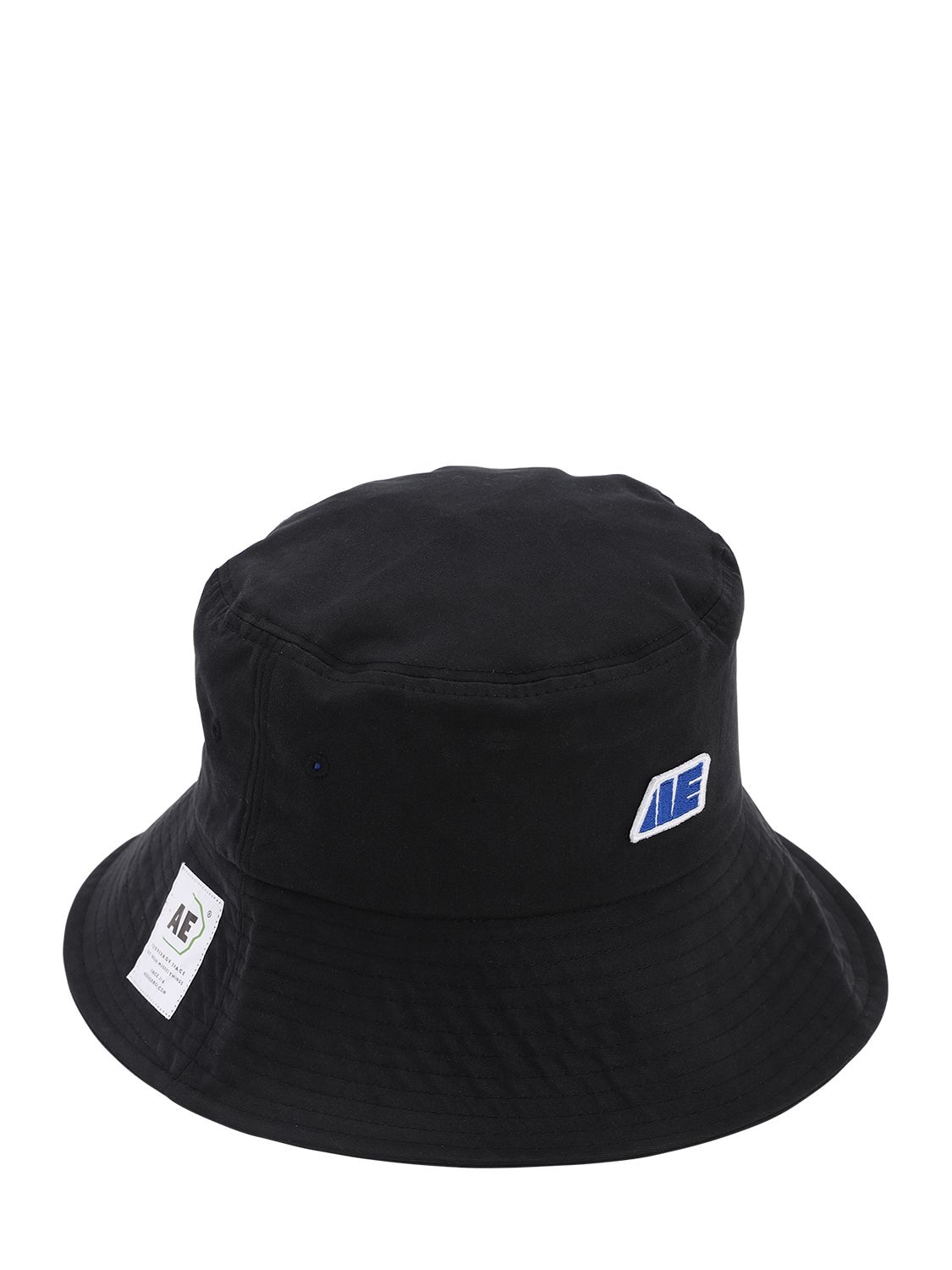 Ader Error Embroidered Cotton Bucket Hat In Black | ModeSens