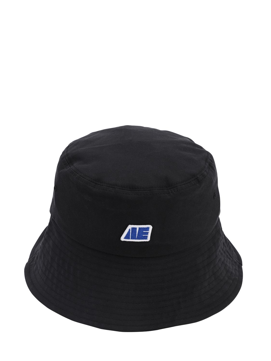 Ader Error Embroidered Cotton Bucket Hat In Black