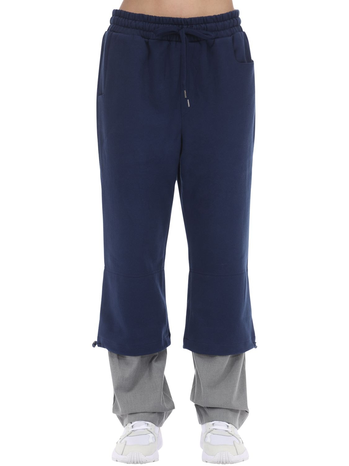 Ader Error Tech Layered Pants In Navy