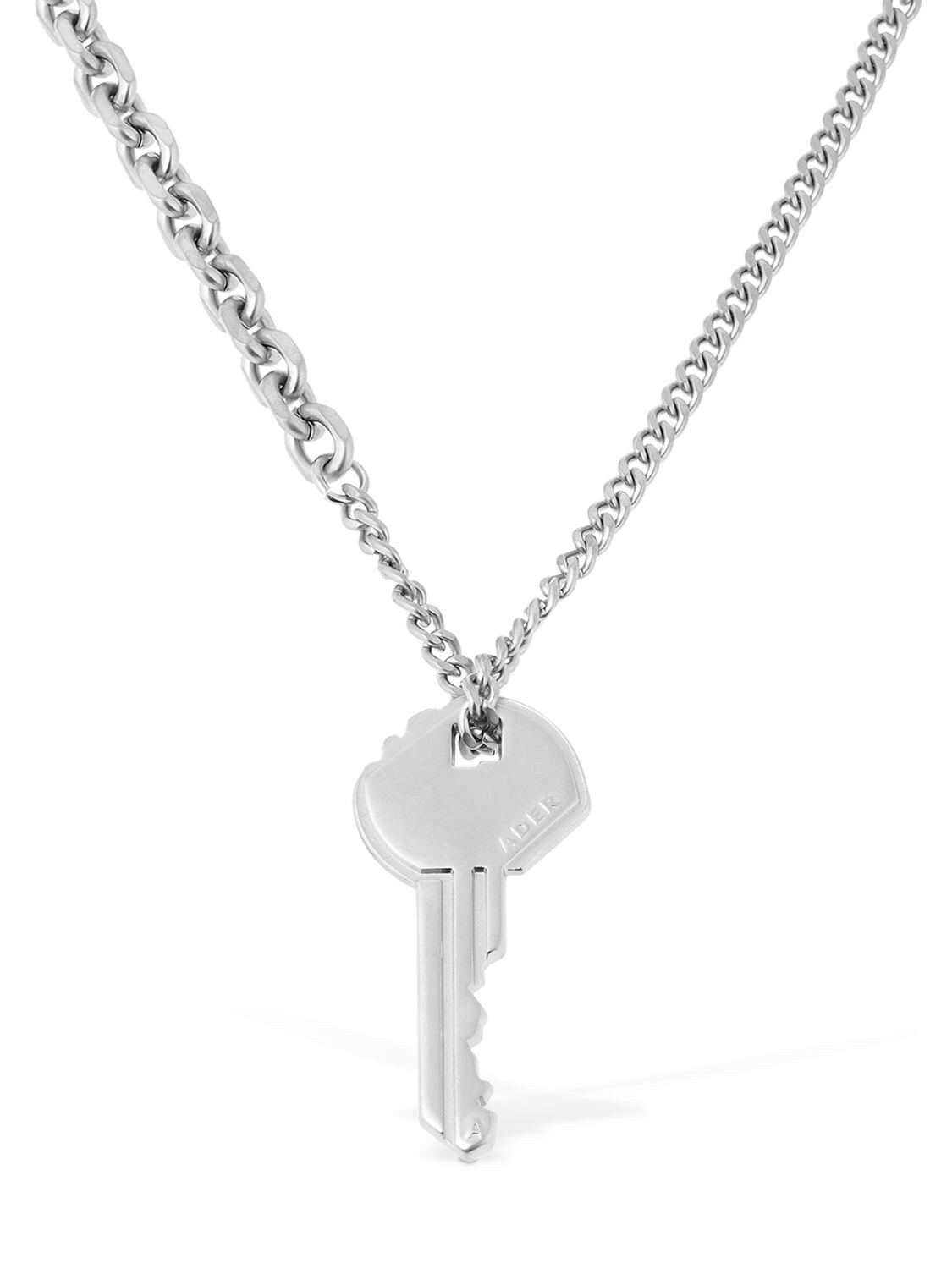 Ader Error Key Necklace In Silver