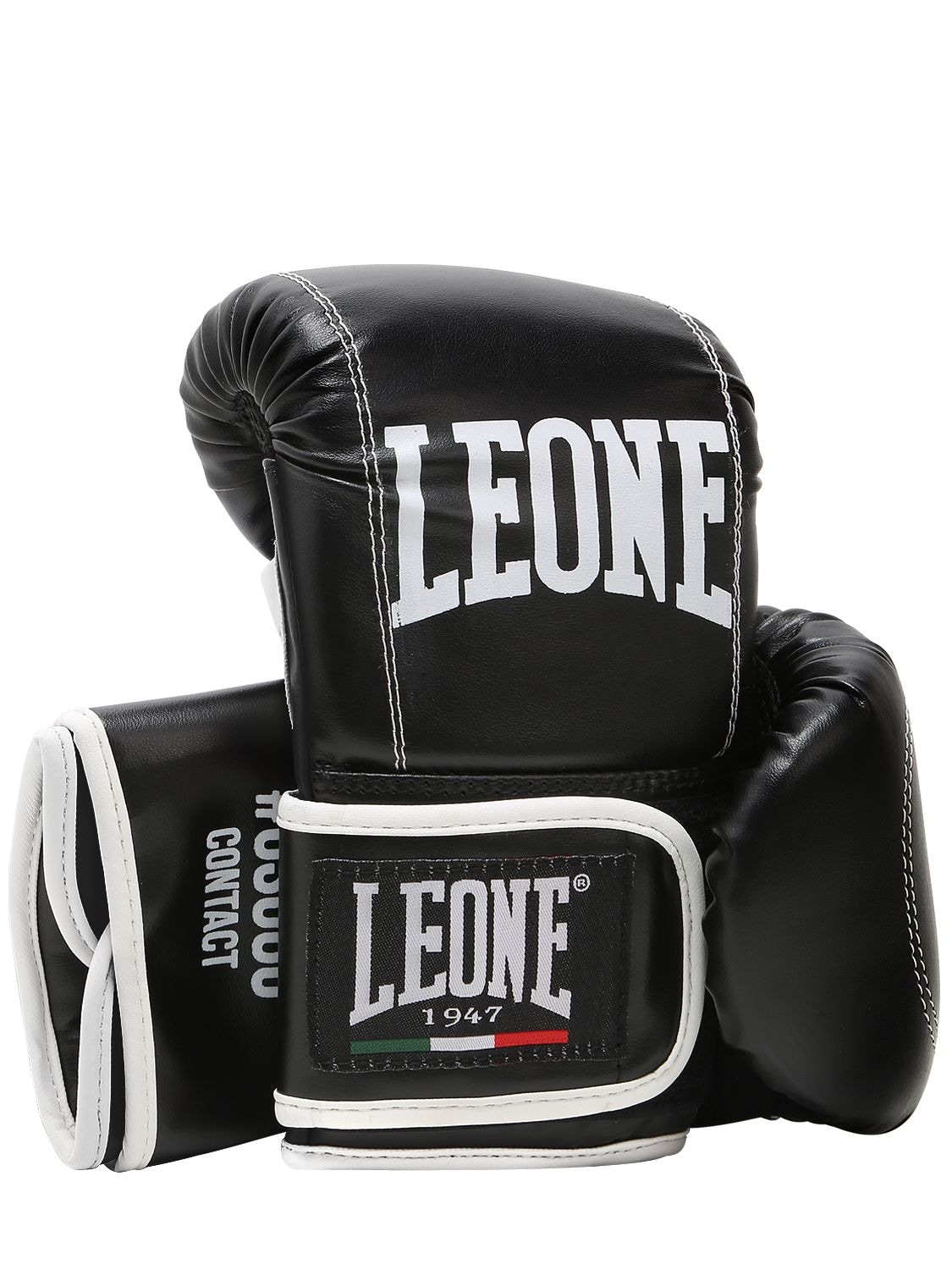 Leone 1947 Contact Bag Faux Leather Boxing Gloves In Black