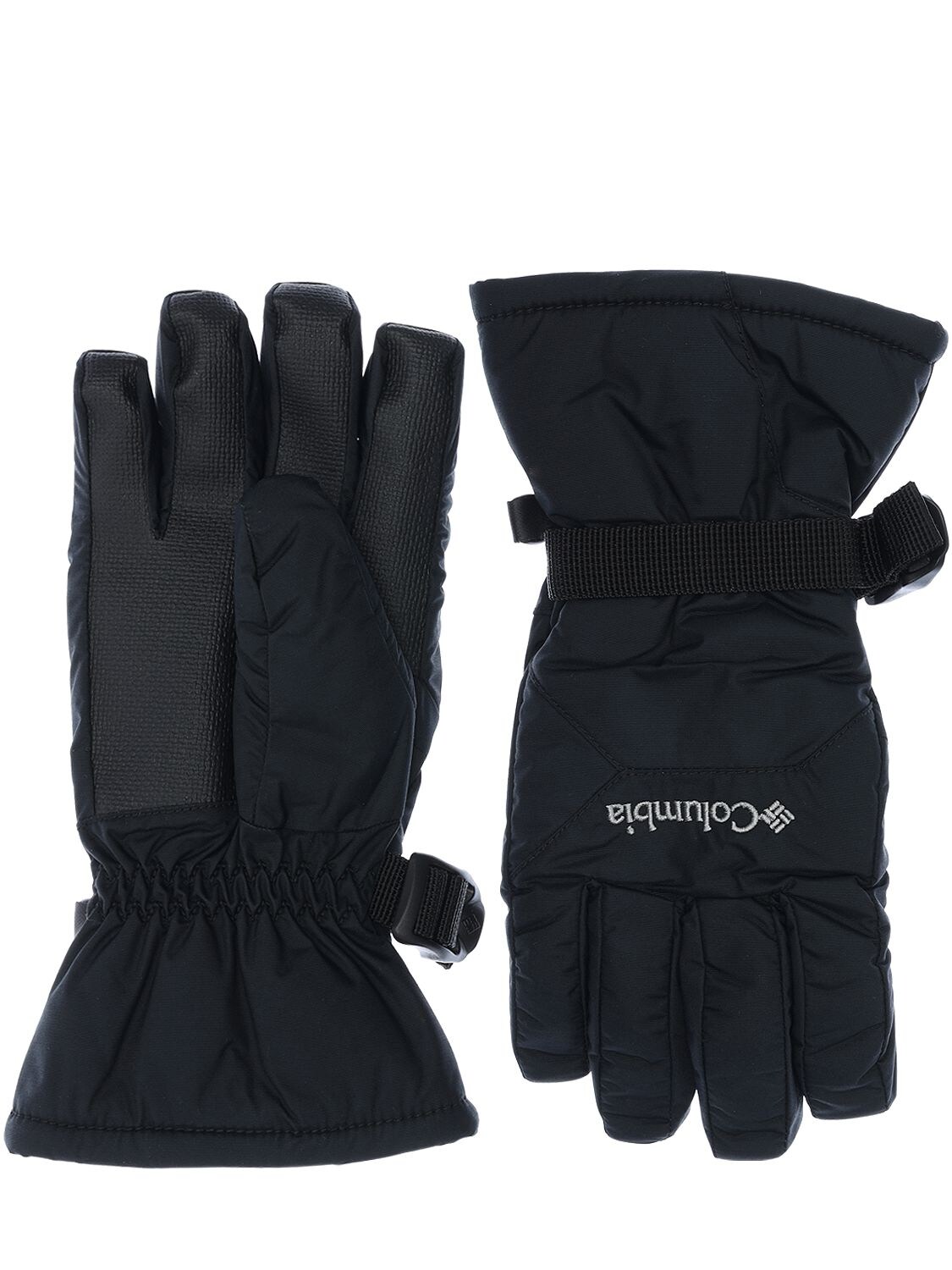 Columbia Kids' Waterproof Nylon Ski Gloves In Black