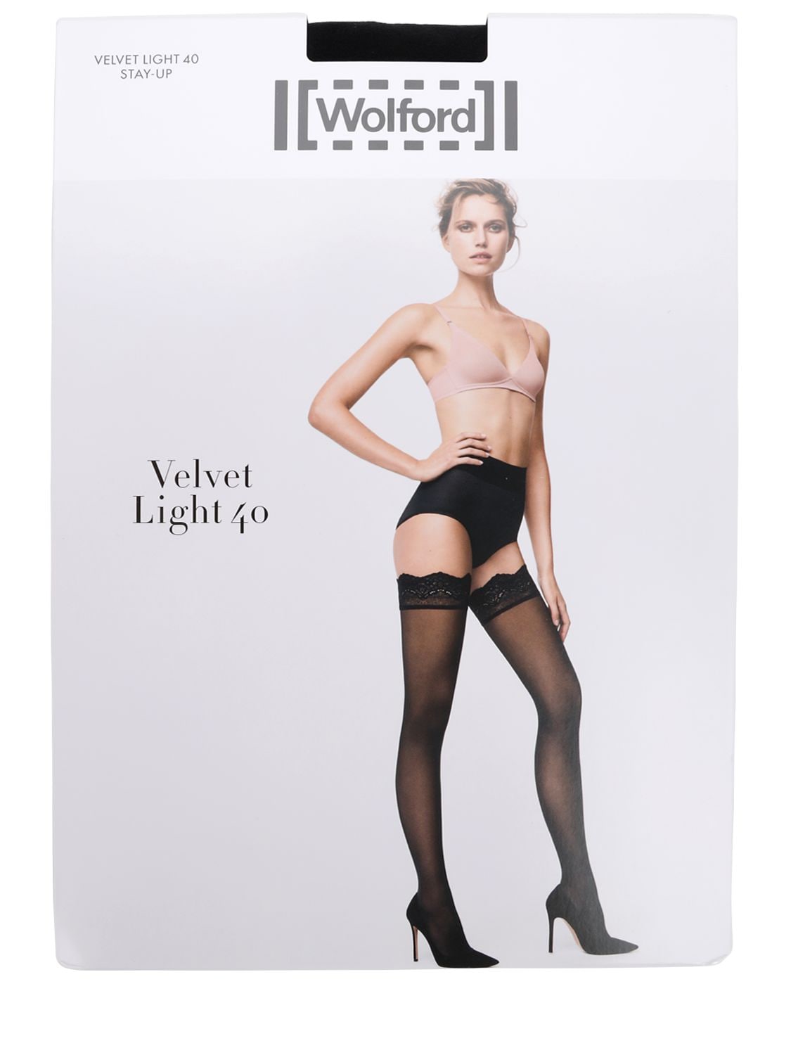 Wolford Velvet Light 40 Stay up Thigh Highs In Black ModeSens