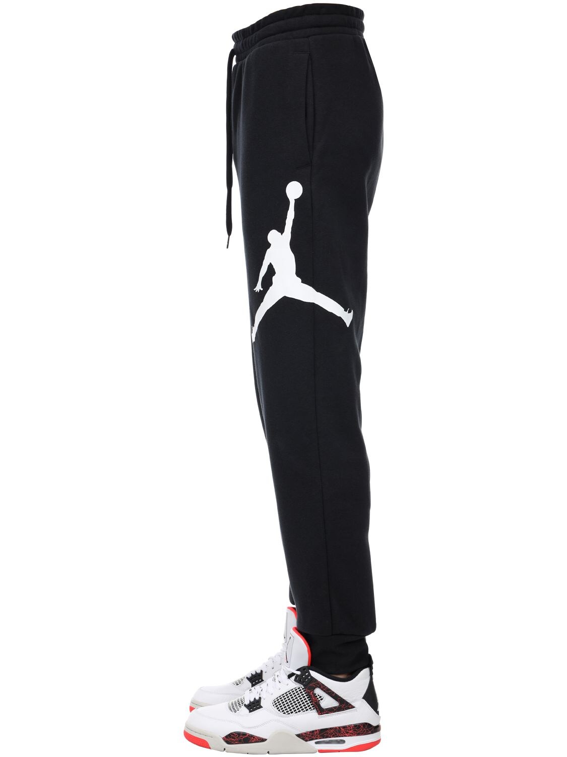 Nike Jumpman Logo Flc Techno Pants In Black