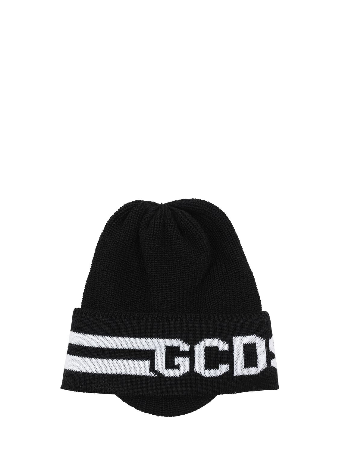 GCDS CLASSIC GCDS WOOL BLEND BALACLAVA,70IVUD009-MDIGQKXBQ0S1