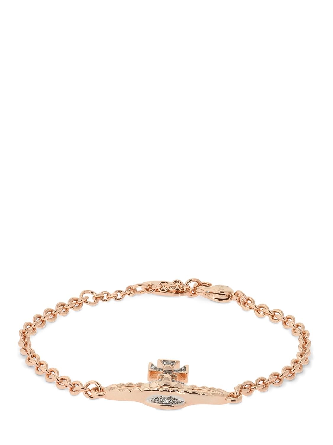 Vivienne Westwood Mayfair Orbit Bracelet In Rose Gold