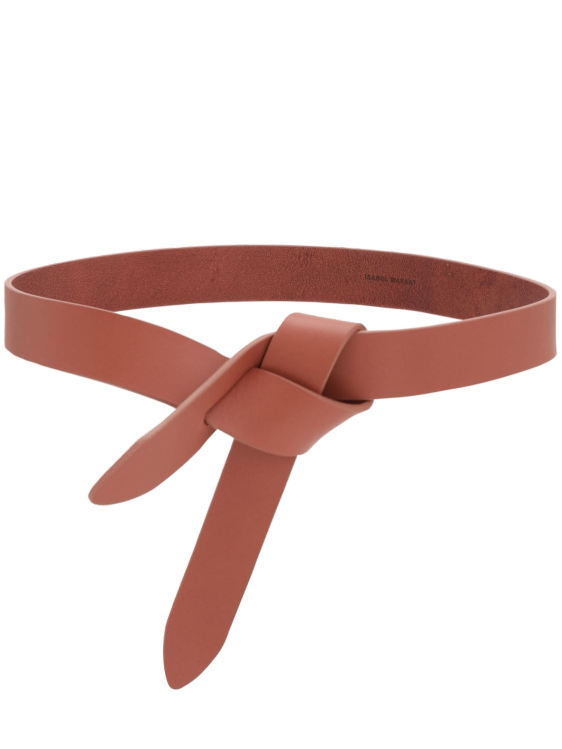 Isabel Marant 30mm Lecce Leather Belt W/bow In Rosewood | ModeSens