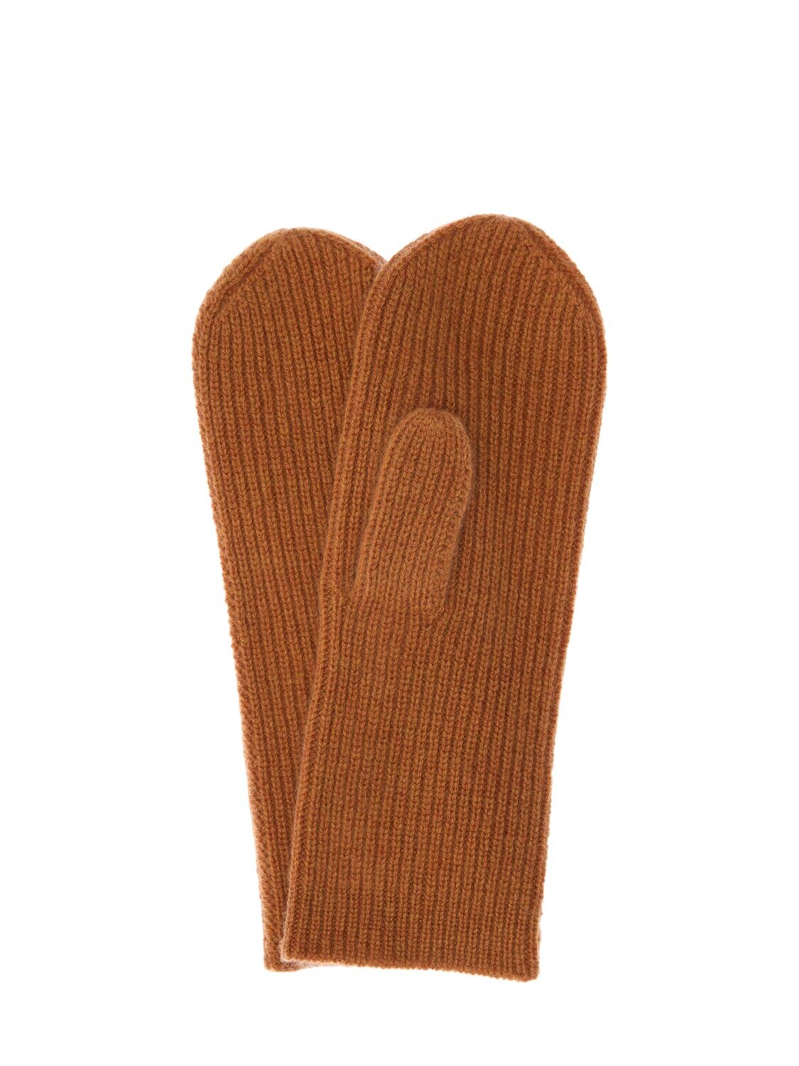 Isabel Marant Chiraz Cashmere Mittens In Camel
