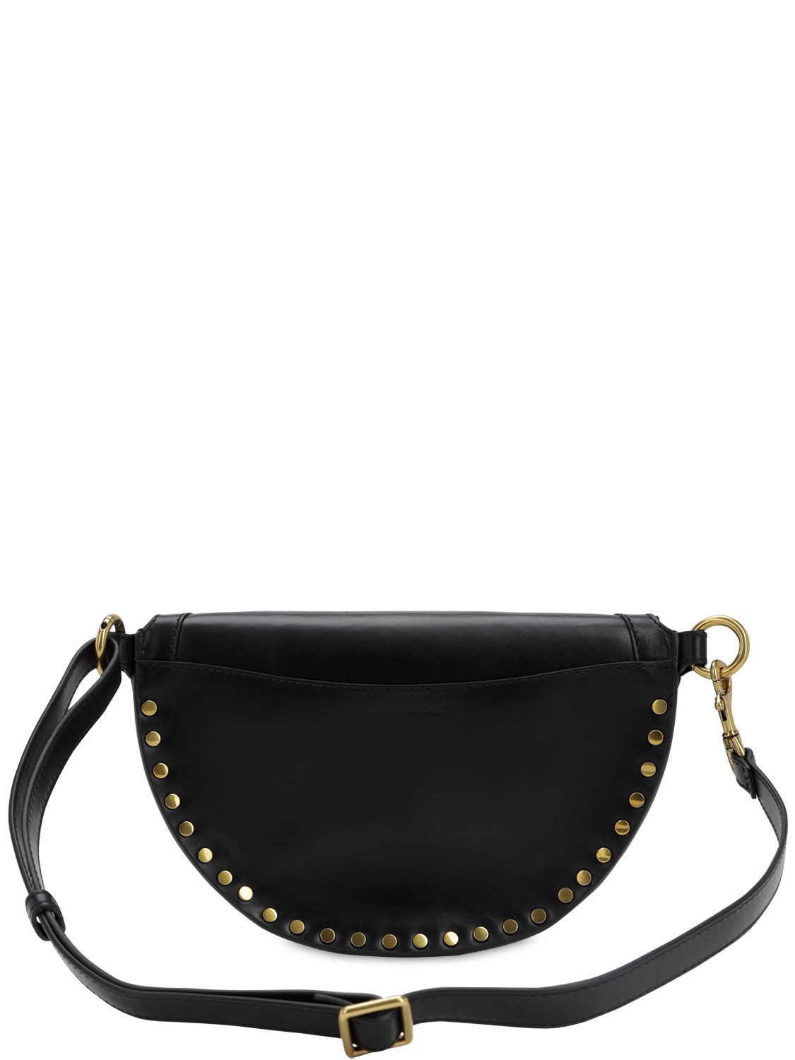 Shop Isabel Marant Skano Leather Belt Bag In Black