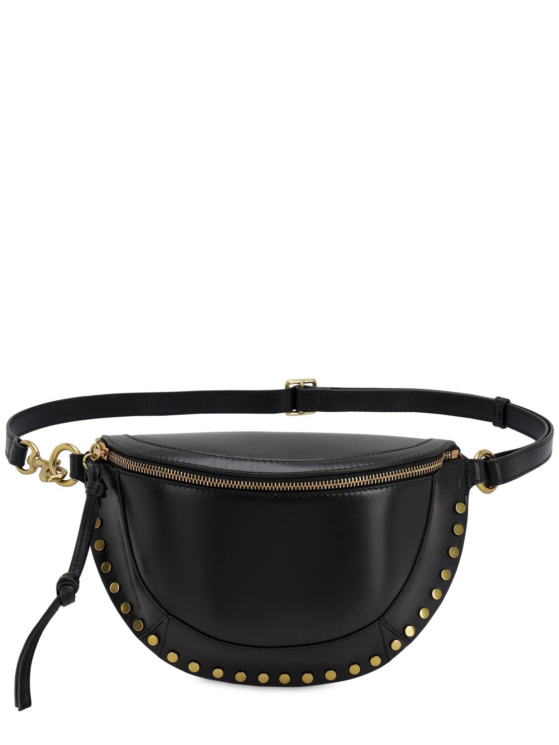 Isabel Marant Skano Leather Belt Bag In Black