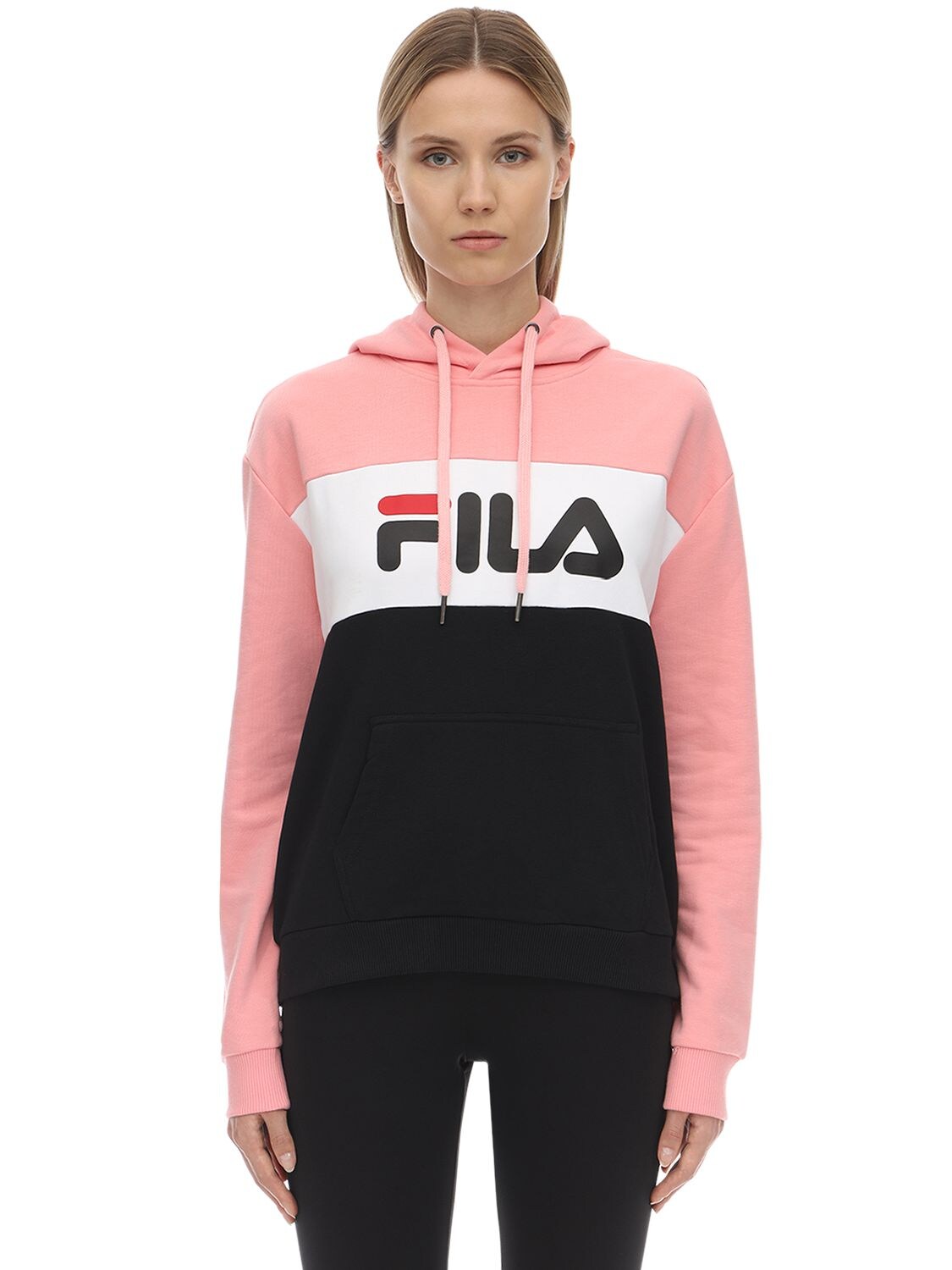 fila high neck sweatshirt with front logo