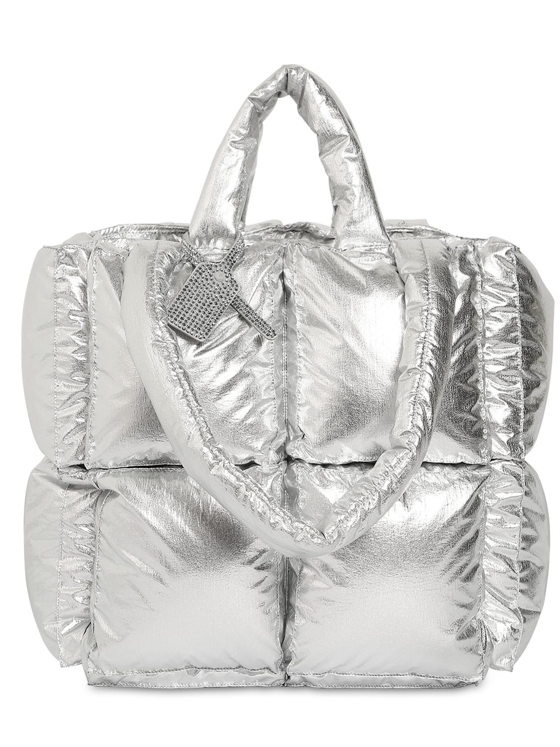 OFF-WHITE Puffy Bag Nylon Small Silver in Nylon with Gunmetal - US