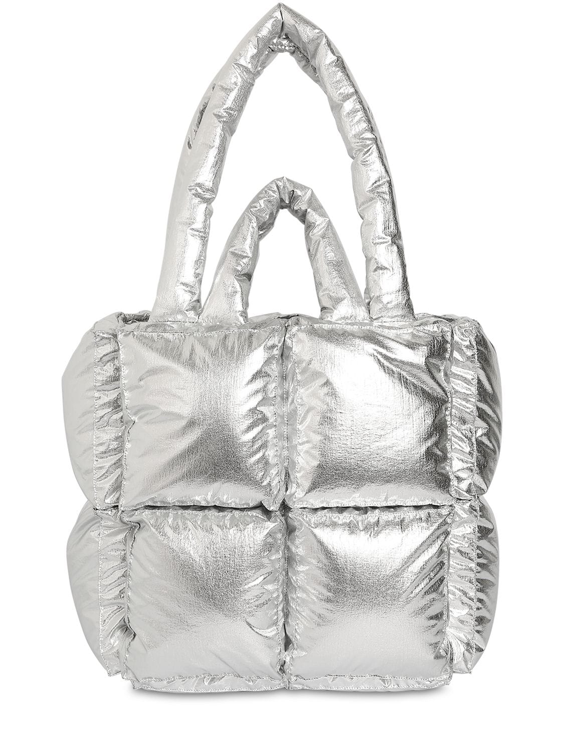Off-white Puffy Small Bag In Silver Nylon | ModeSens