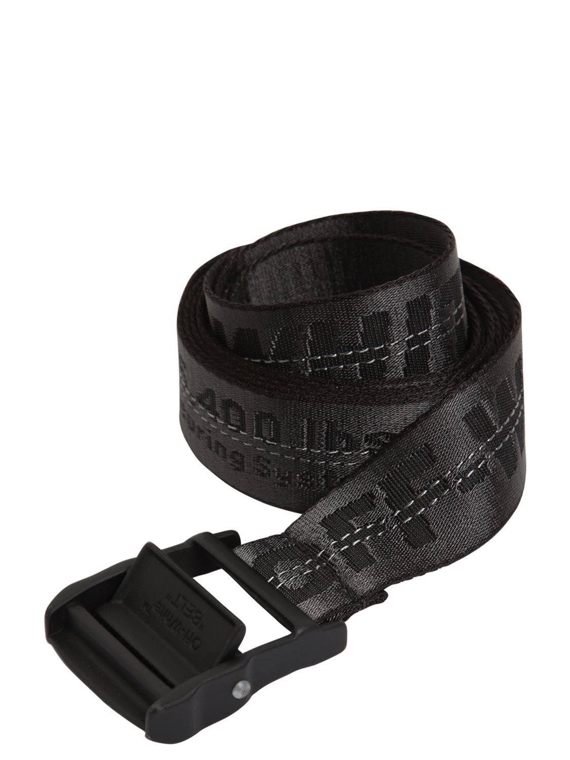 off white nylon belt