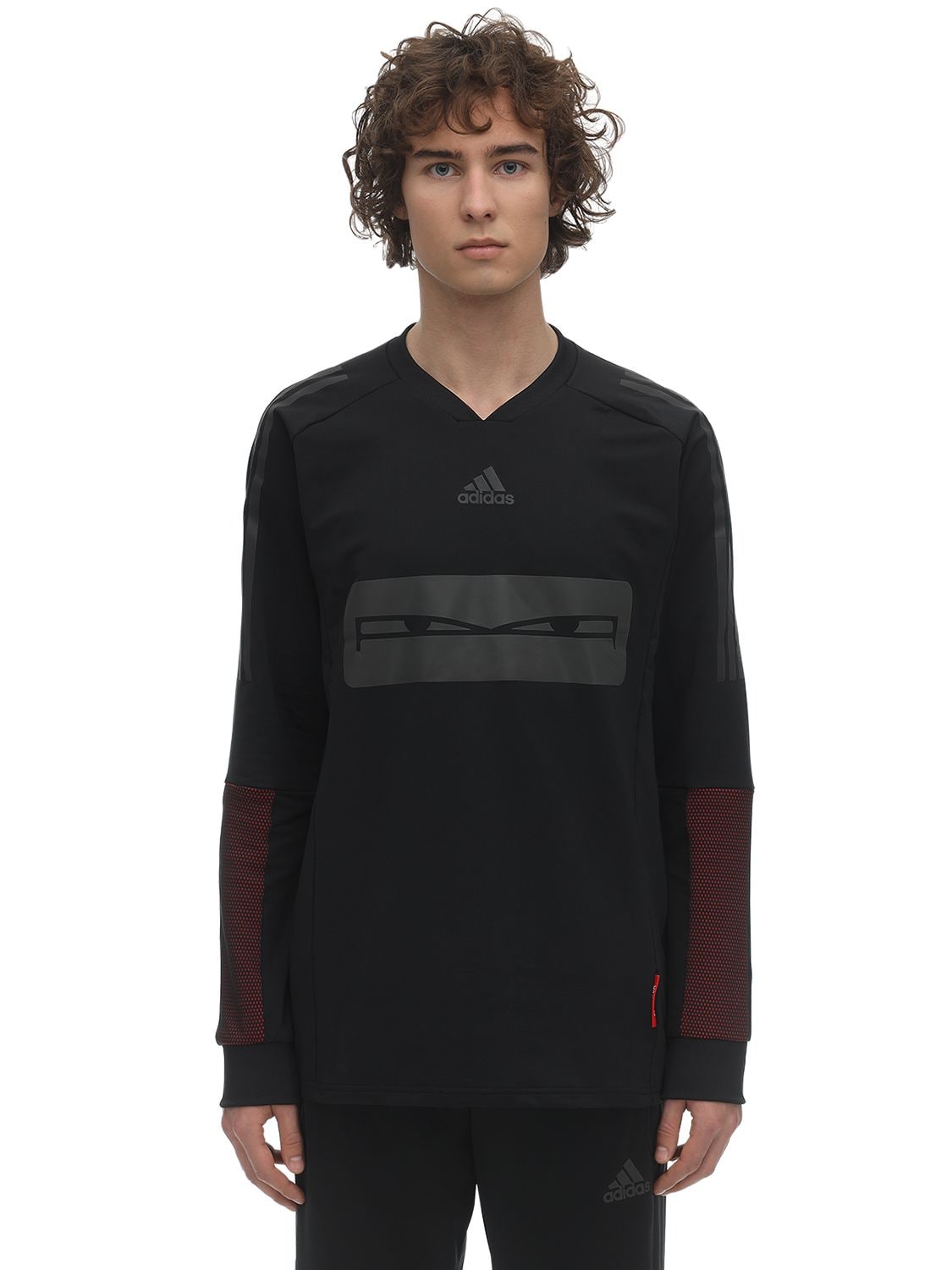 Adidas Football Tech Sweatshirt W/reflective Details In Black