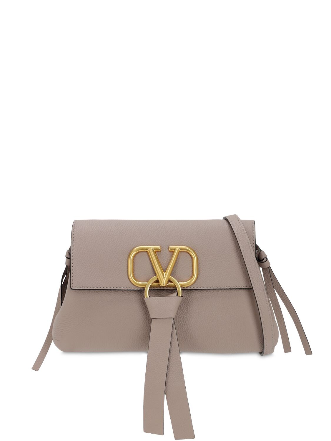 Valentino Garavani - V-Ring Poudre Leather V-Ring Clutch