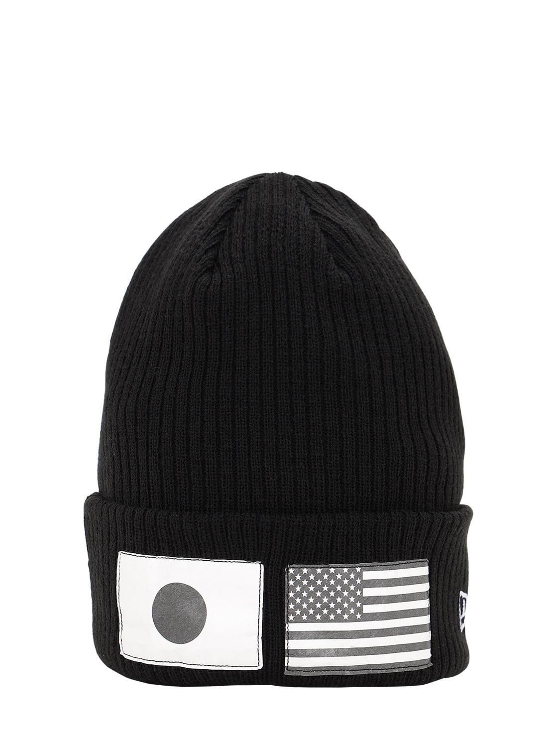 New Era Flag Watch Knit Beanie Hat In Black