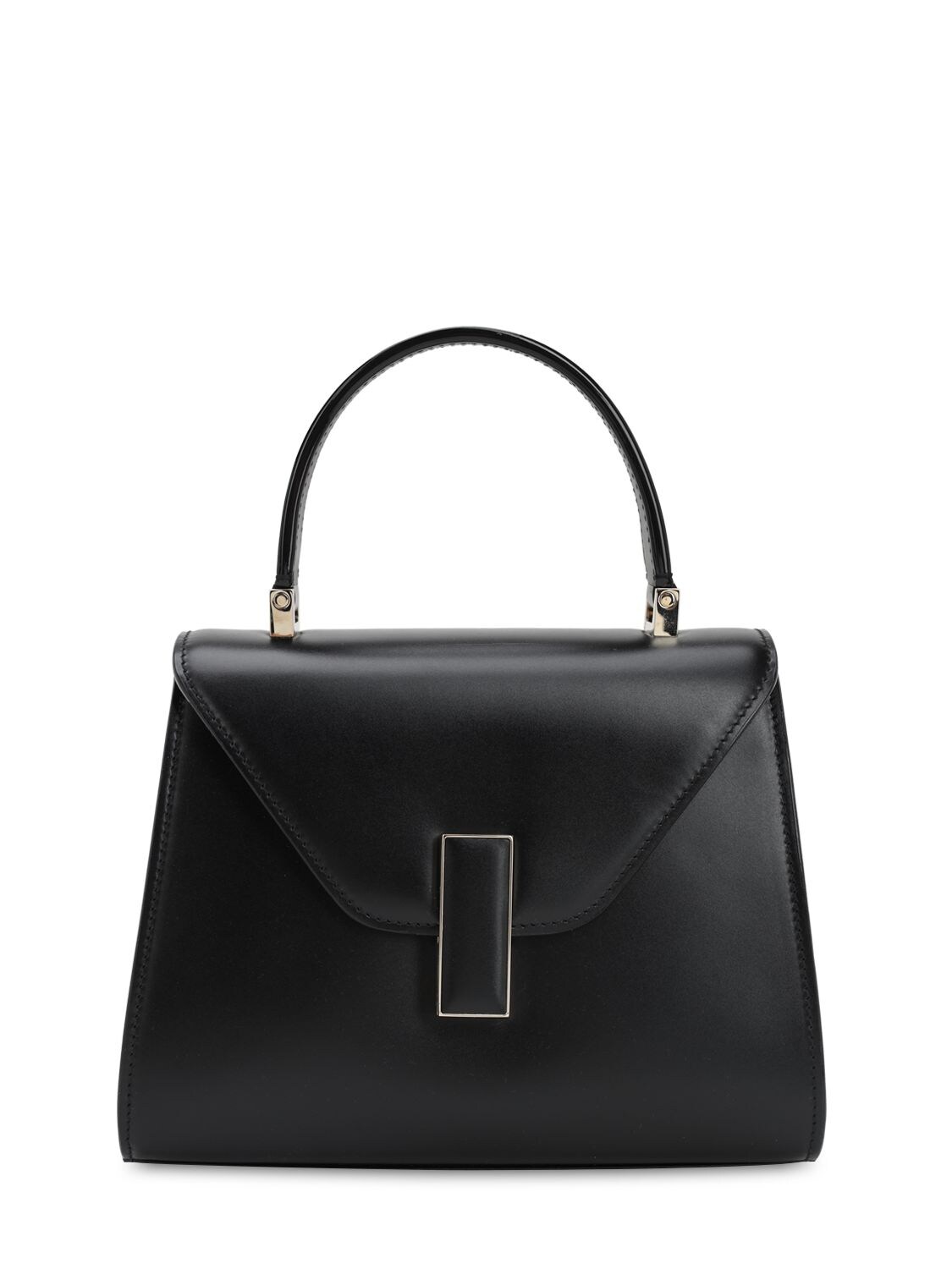 Valextra Mini Iside Suede & Leather Bag In Nero,lapis