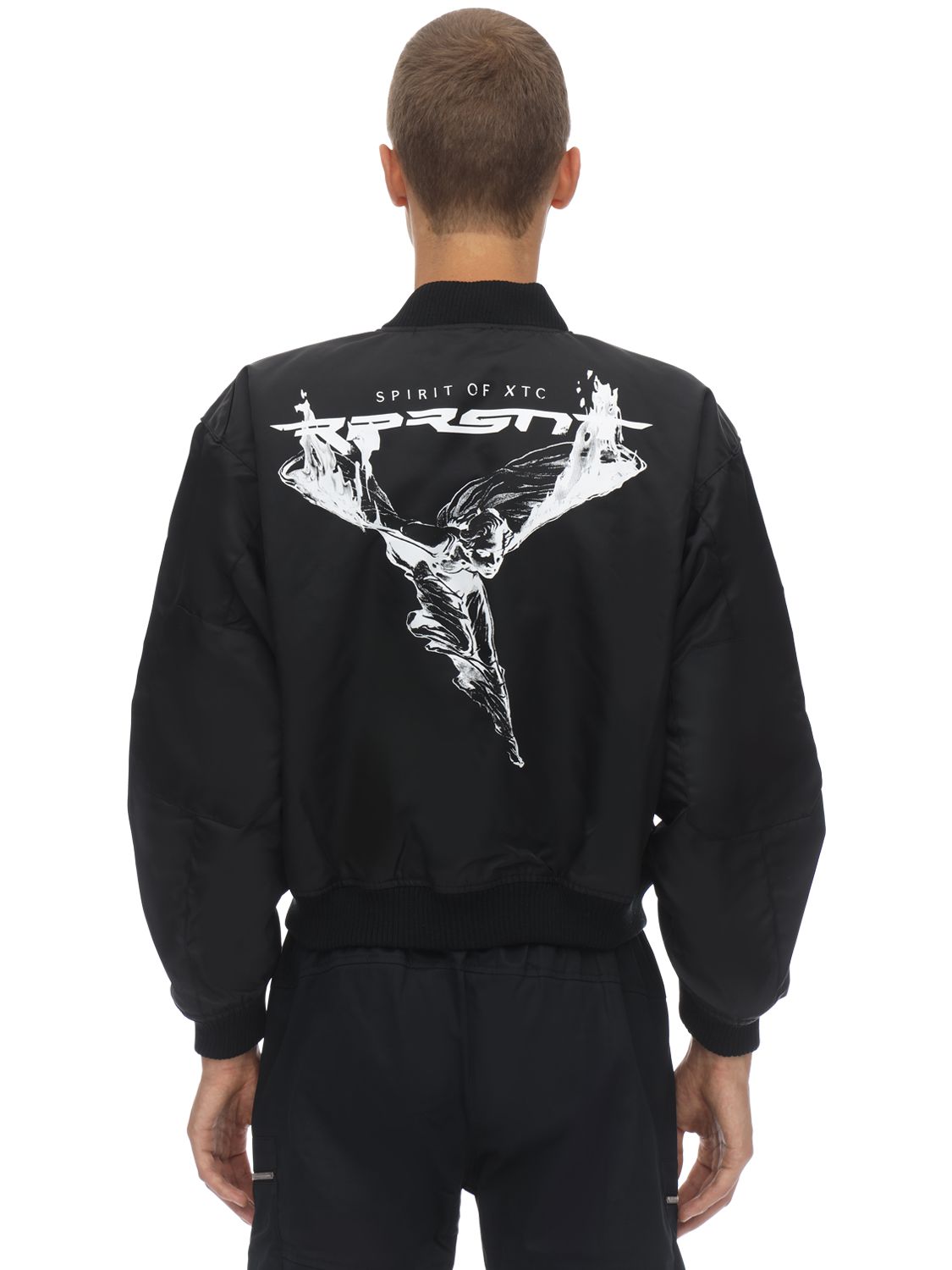 Represent Techno bomber jacket Black Luisaviaroma