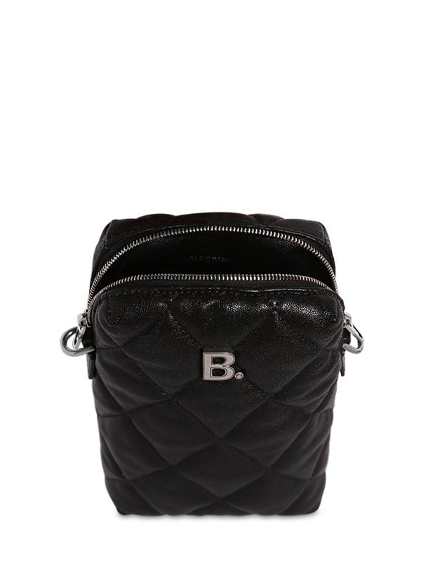 Balenciaga Touch Mini Quilted-leather Cross-body Bag In Black | ModeSens