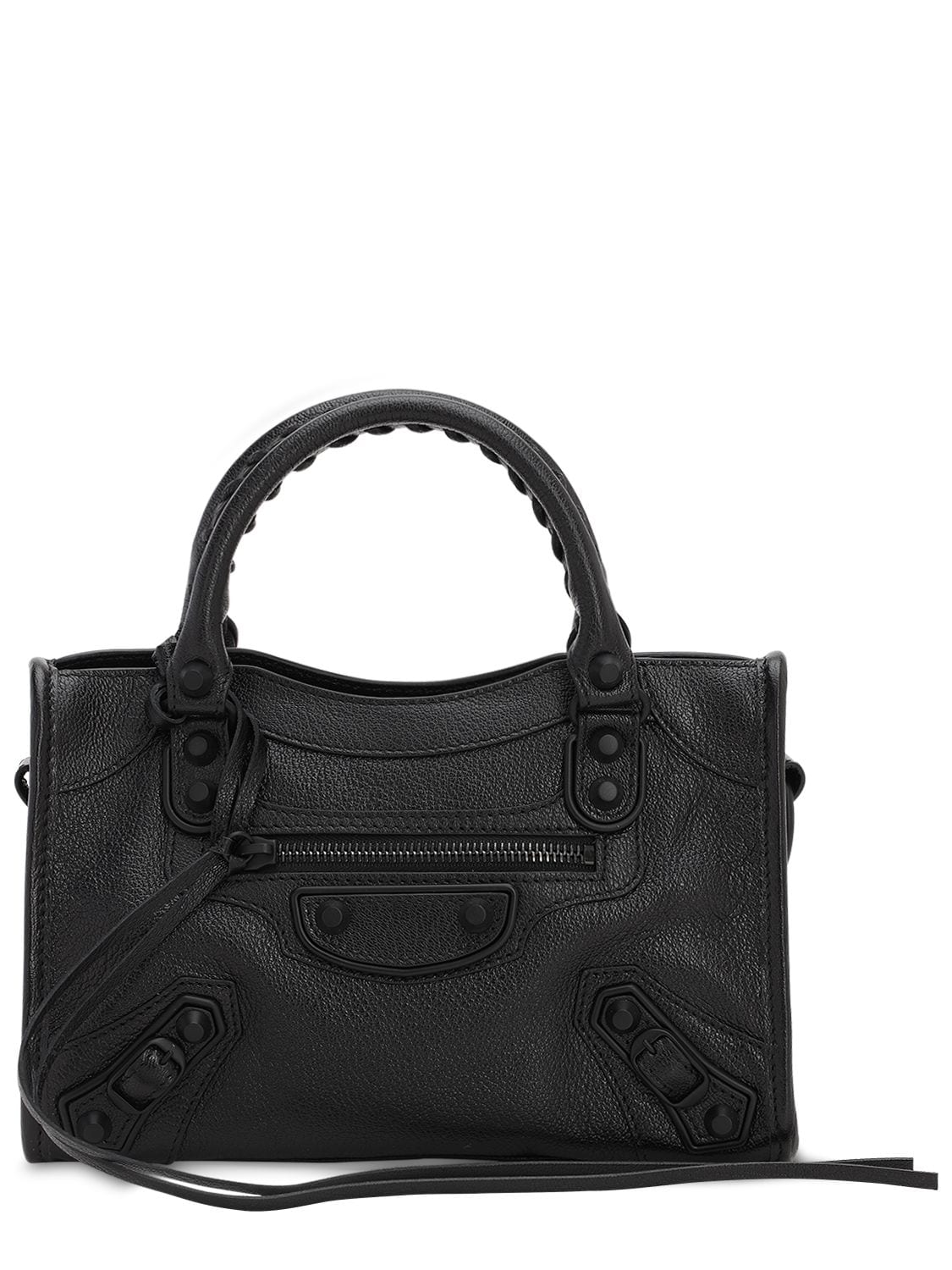 Balenciaga Mini Classic City Leather Bag In Black
