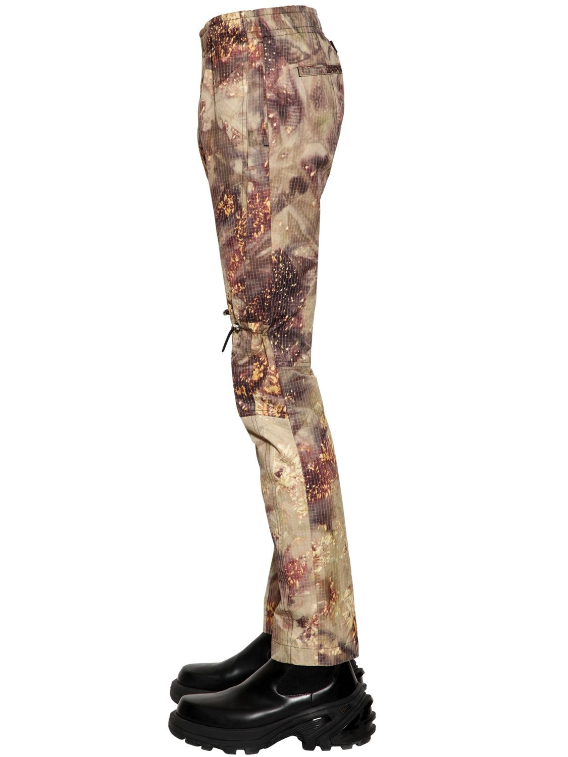 Cotton Blend Camouflage Gaiter Pants | Smart Closet