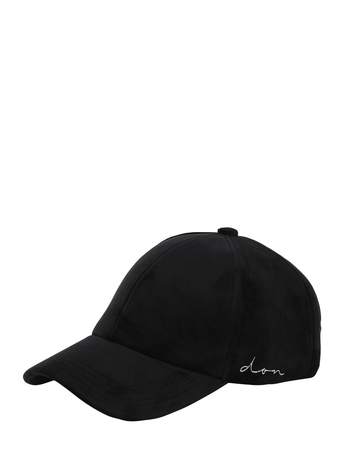 Don Velvet Baseball Hat In Black