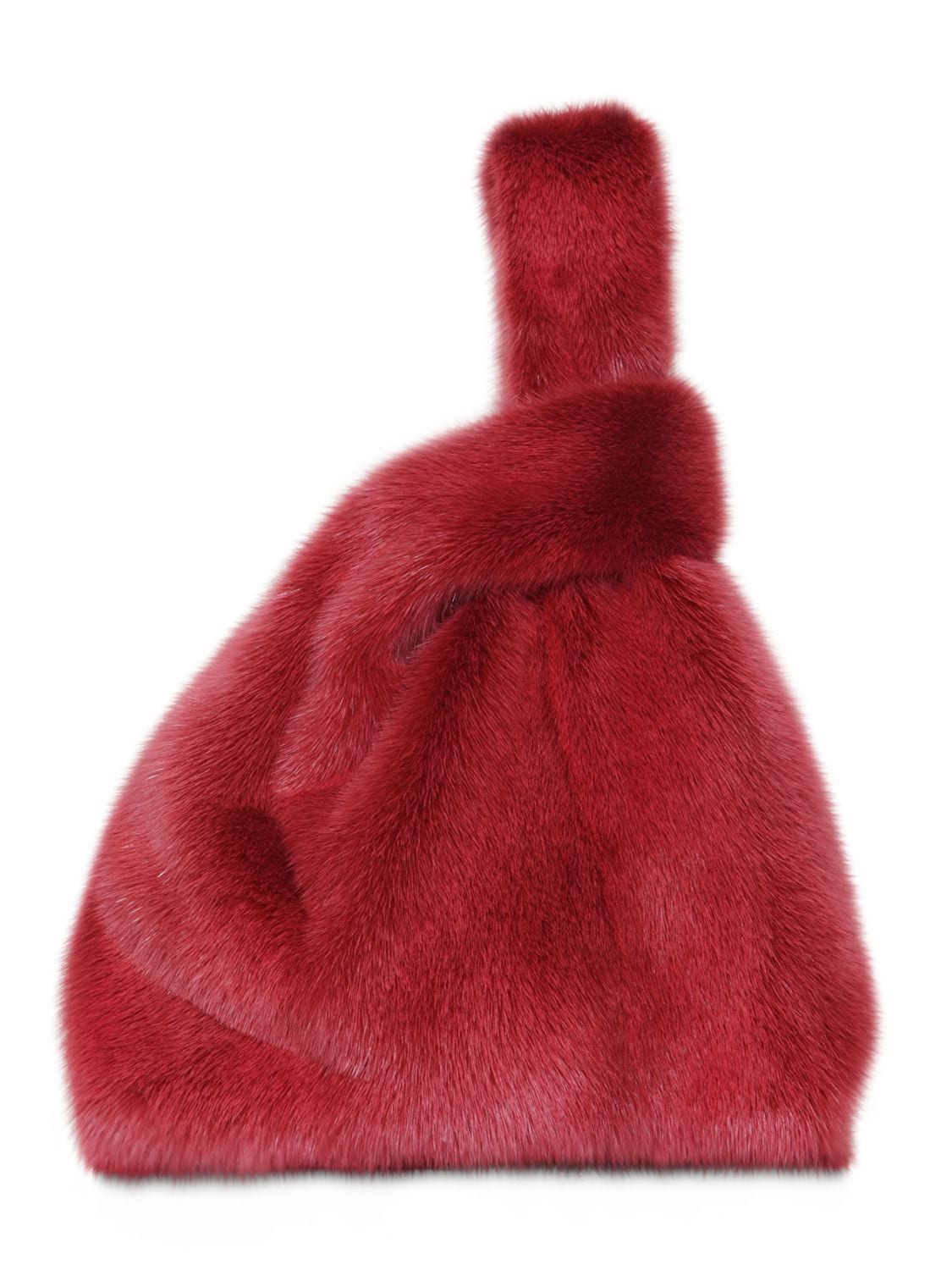 Simonetta Ravizza Furissima Mink Fur Bag In Ruby