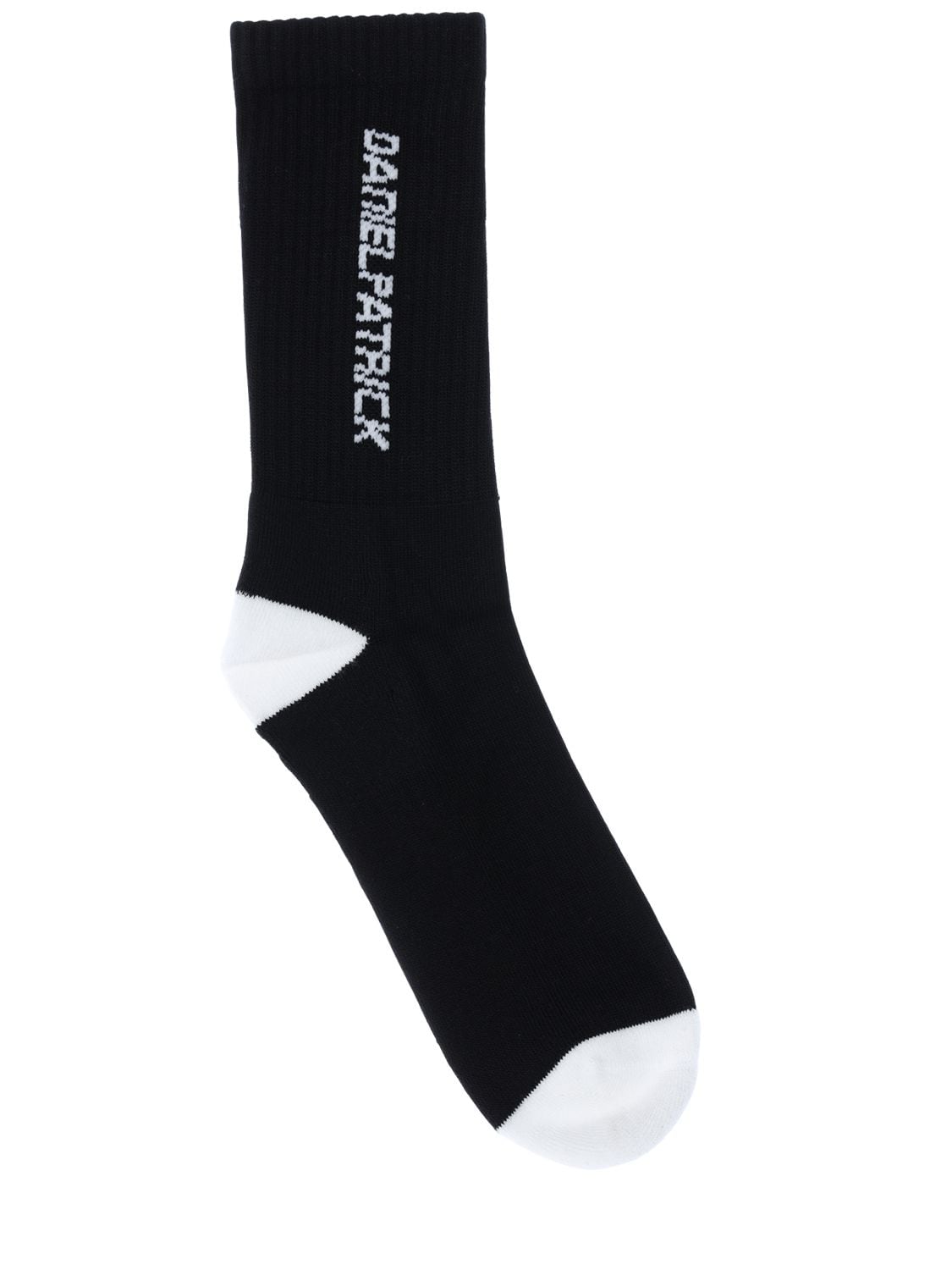 Daniel Patrick Dp Logo Socks In Black,white
