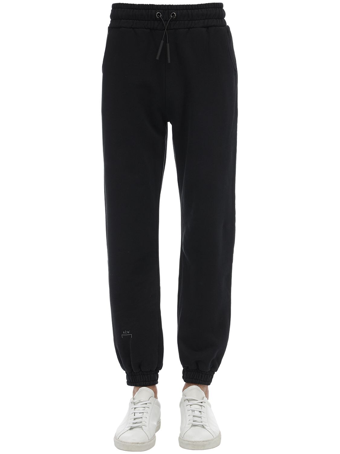 A-cold-wall* Cotton Jersey Sweatpants In Black