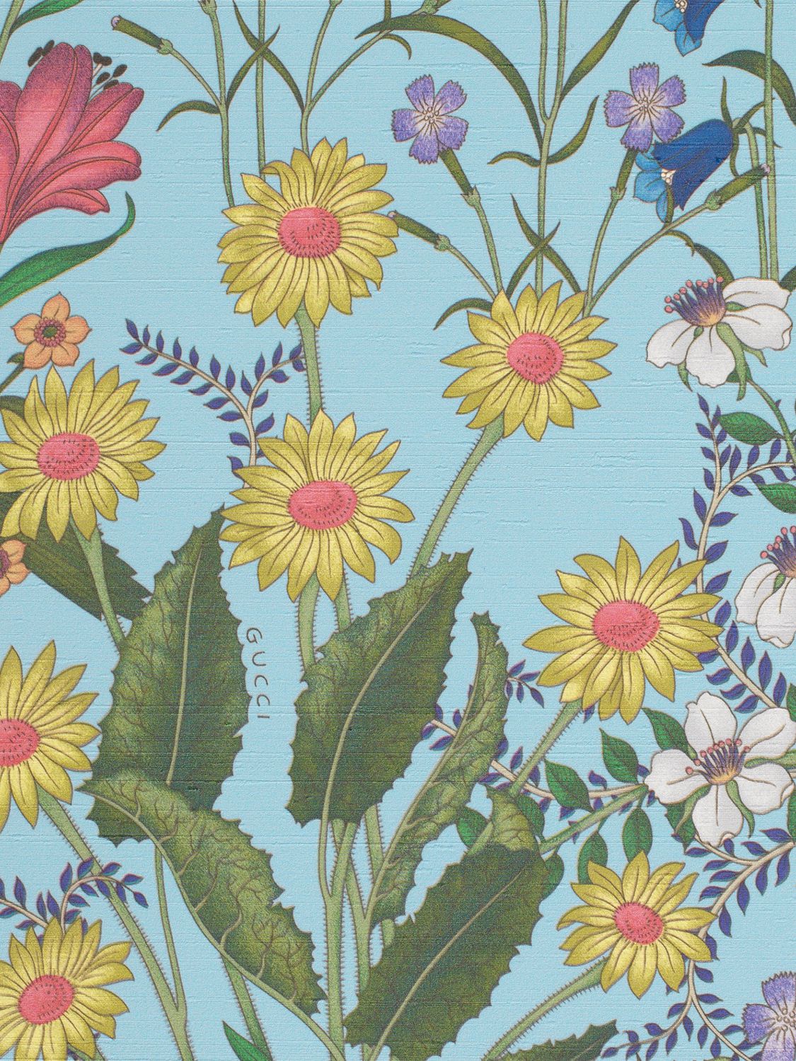 GUCCI FLORA PRINTED WALLPAPER