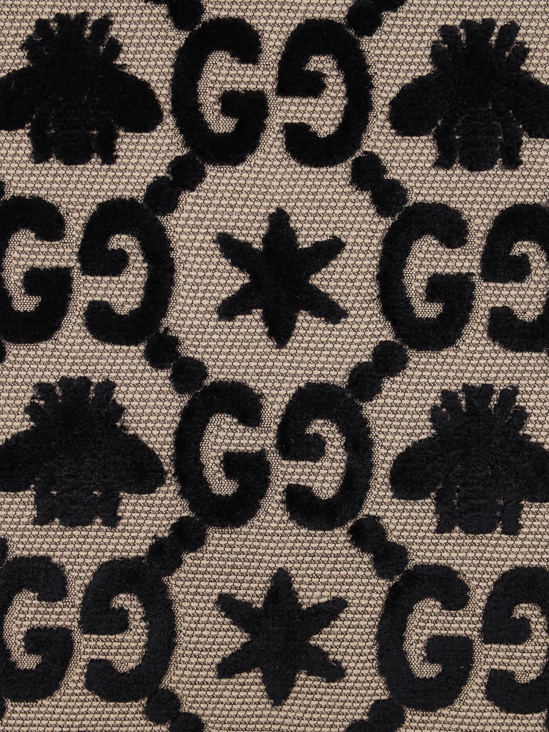 Shop Gucci Gg Jacquard Cushion In Black,multi