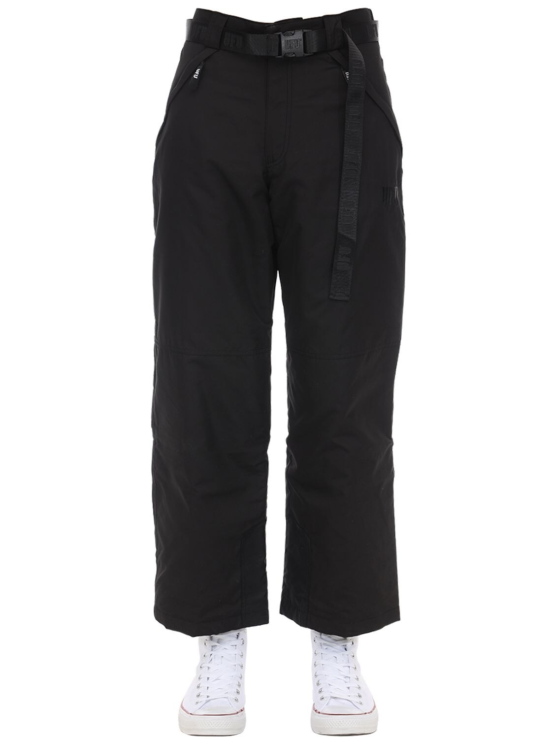 Ufu - Used Future Sup Belted Pants In Black