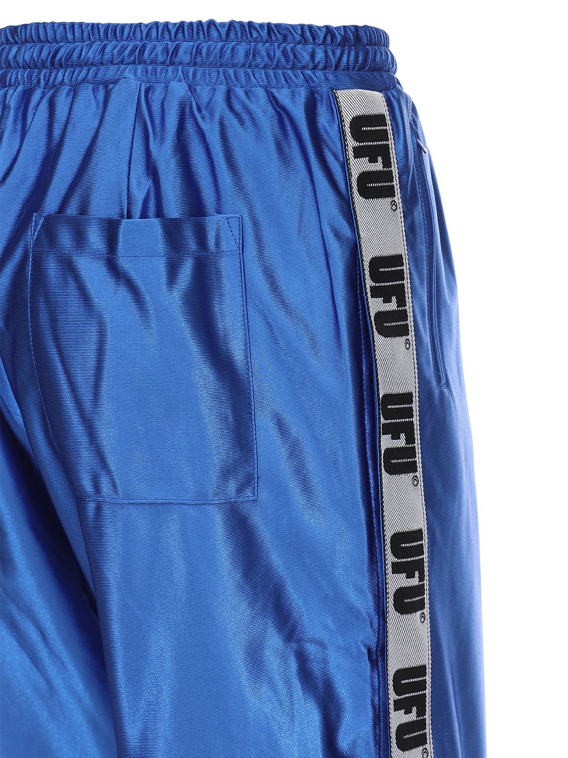 Ufu - Used Future Ufu Side Logo Tape Pants In Blue