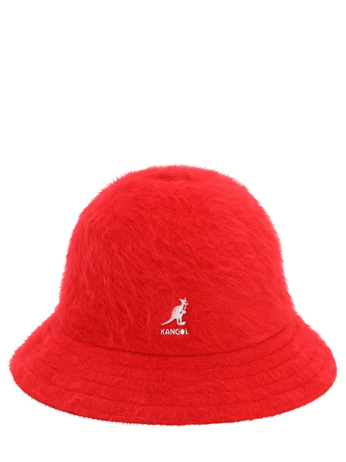 Kangol Furgora Casual Angora Blend Bucket Hat In Red