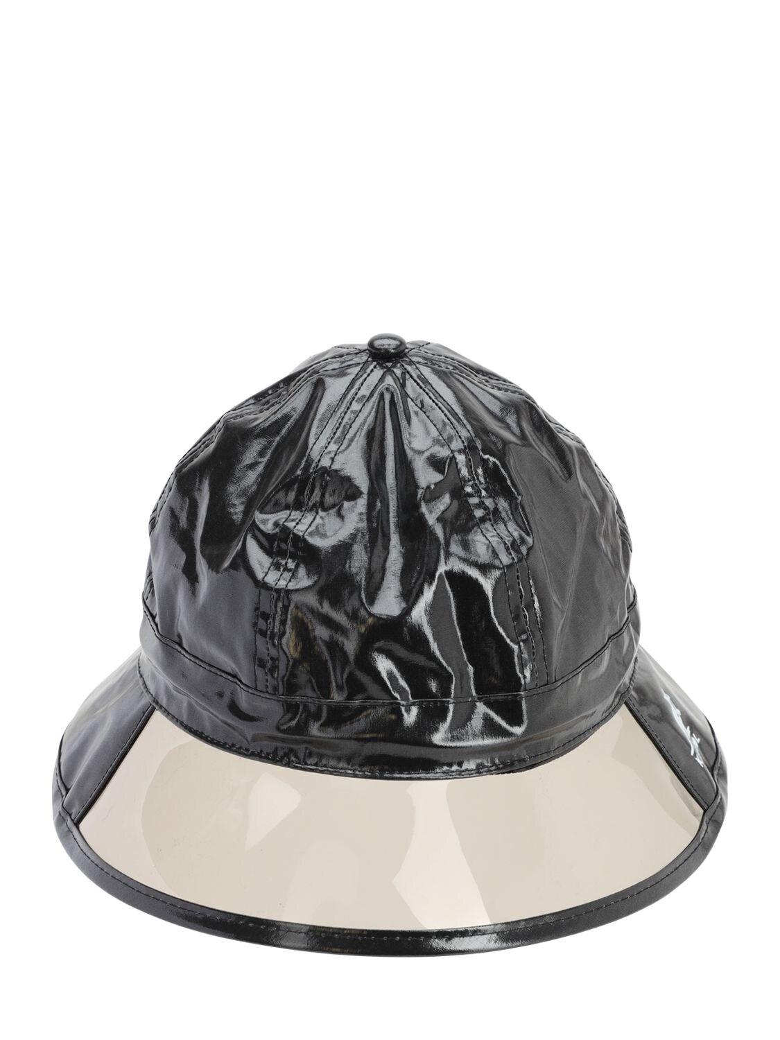 Kangol Cotton & Pvc Bucket Hat In Black