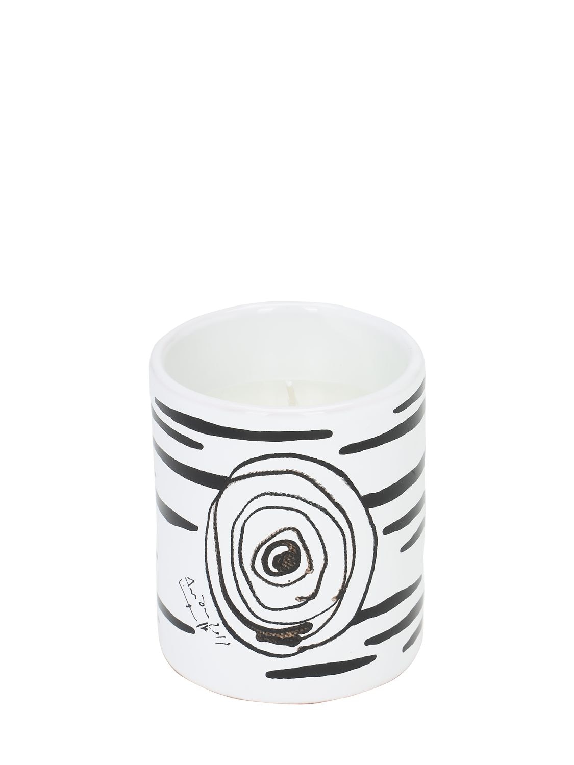 Antonio Marras Iv Ceramic Candle In White,black