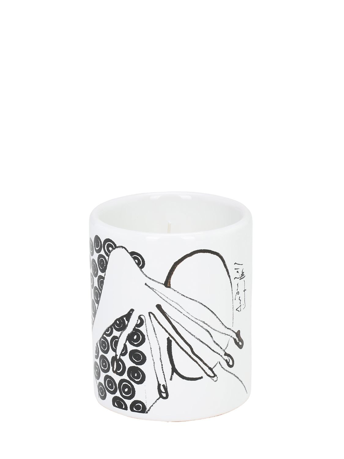 Antonio Marras V Ceramic Candle In White,black
