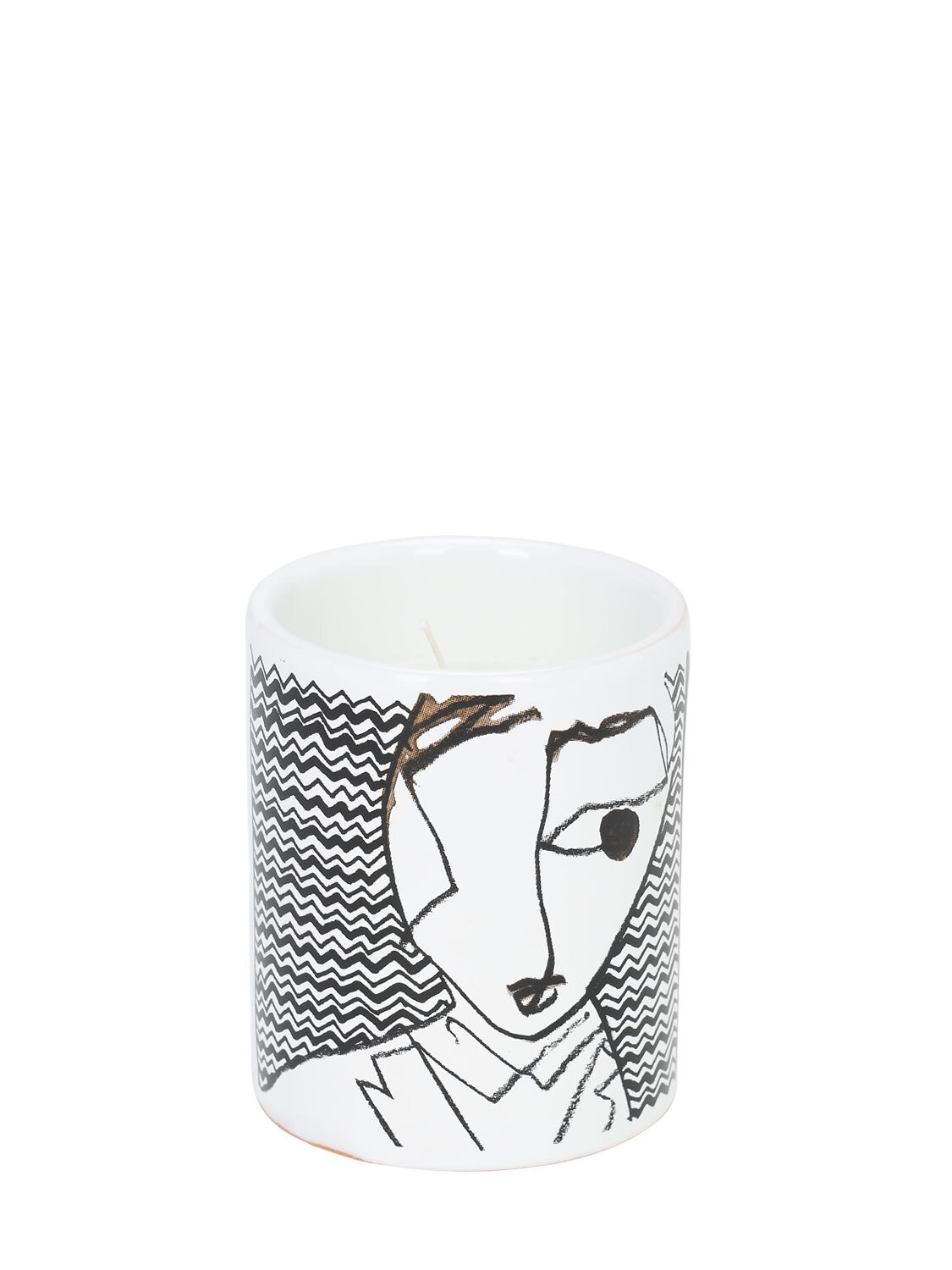 Antonio Marras Iii Ceramic Candle In White,black