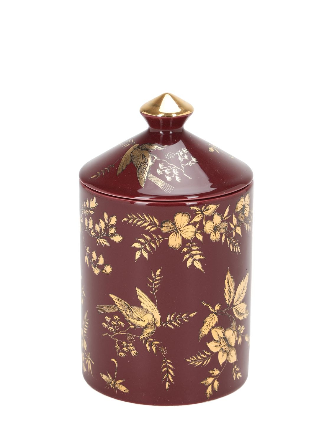 Fornasetti Coromandel Otto Scented Candle With Lid In Red,gold