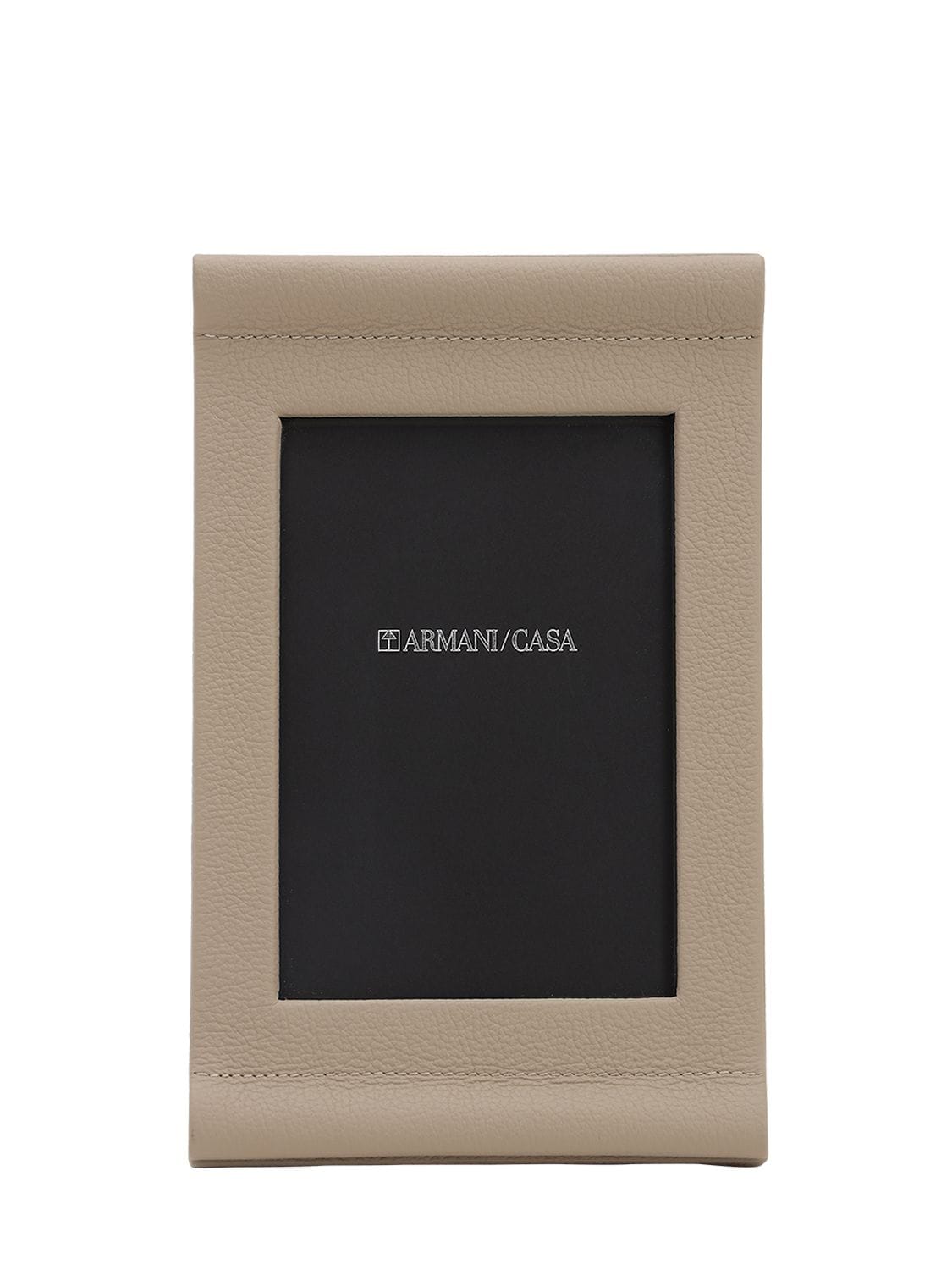 Armani/casa Small Orwell Leather Frame In Grey