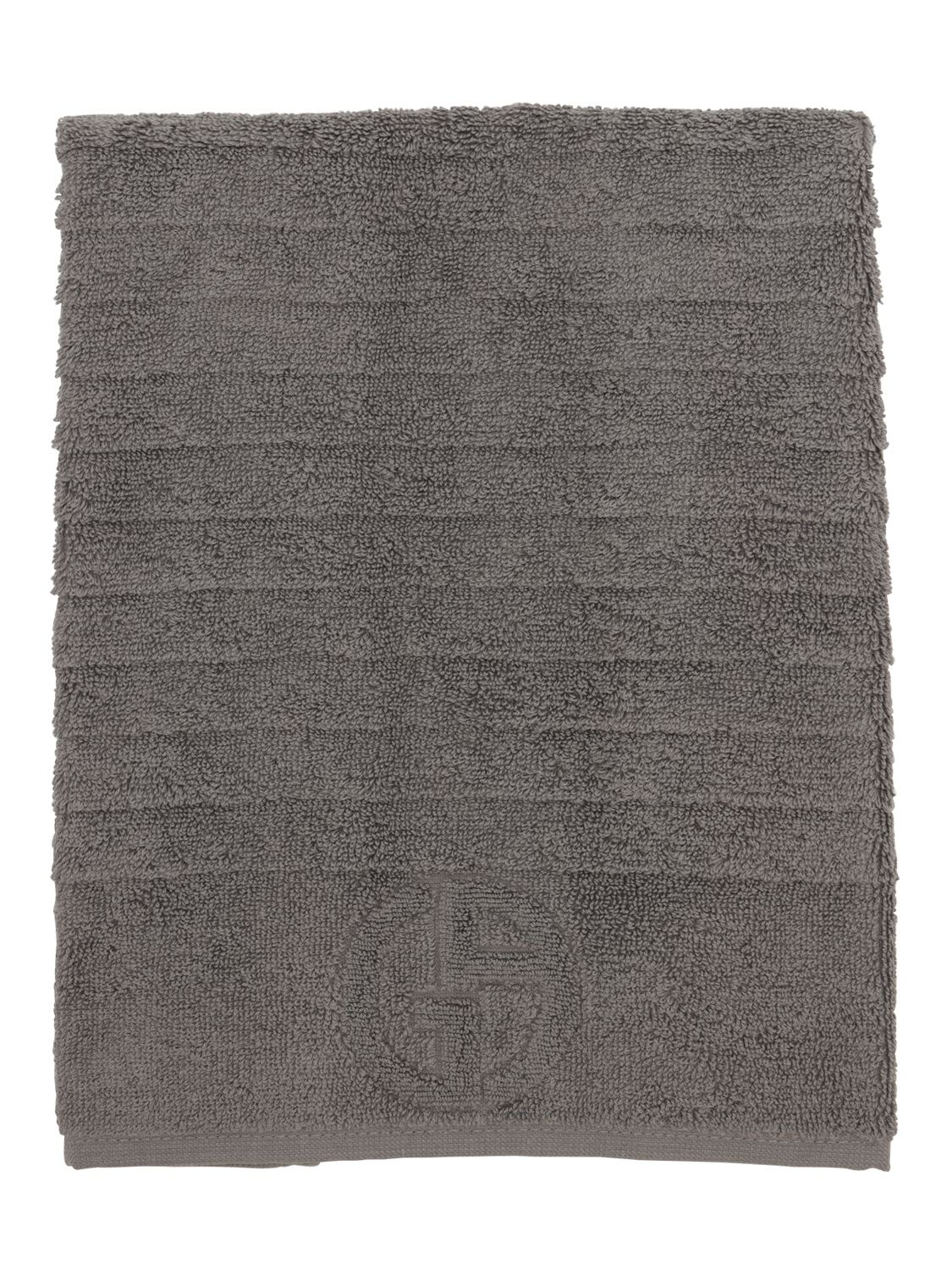 Armani/casa Dorotea Cotton Hand Towel In Gray