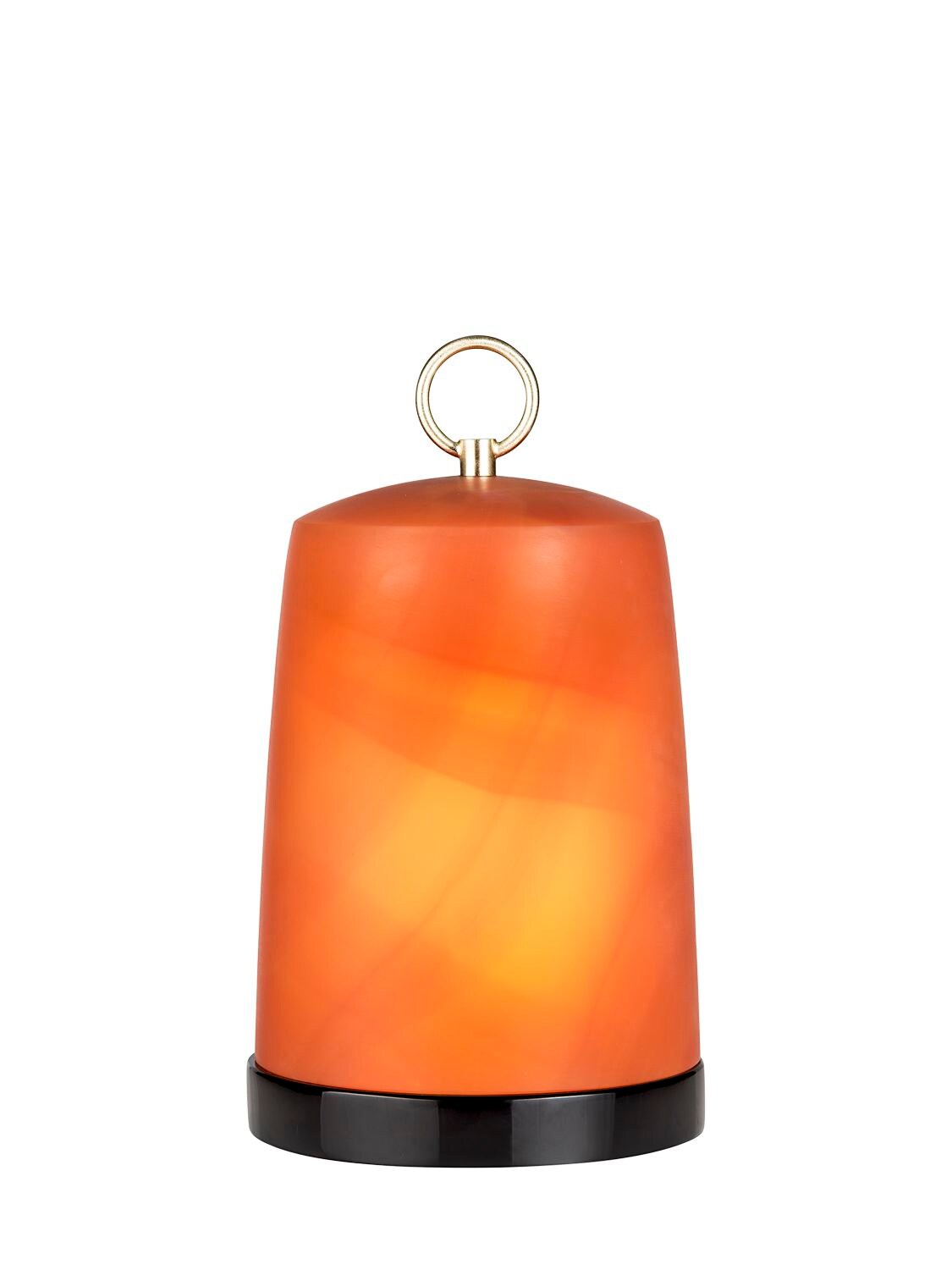Armani/casa Hack Murano Glass Tealight Holder In Orange