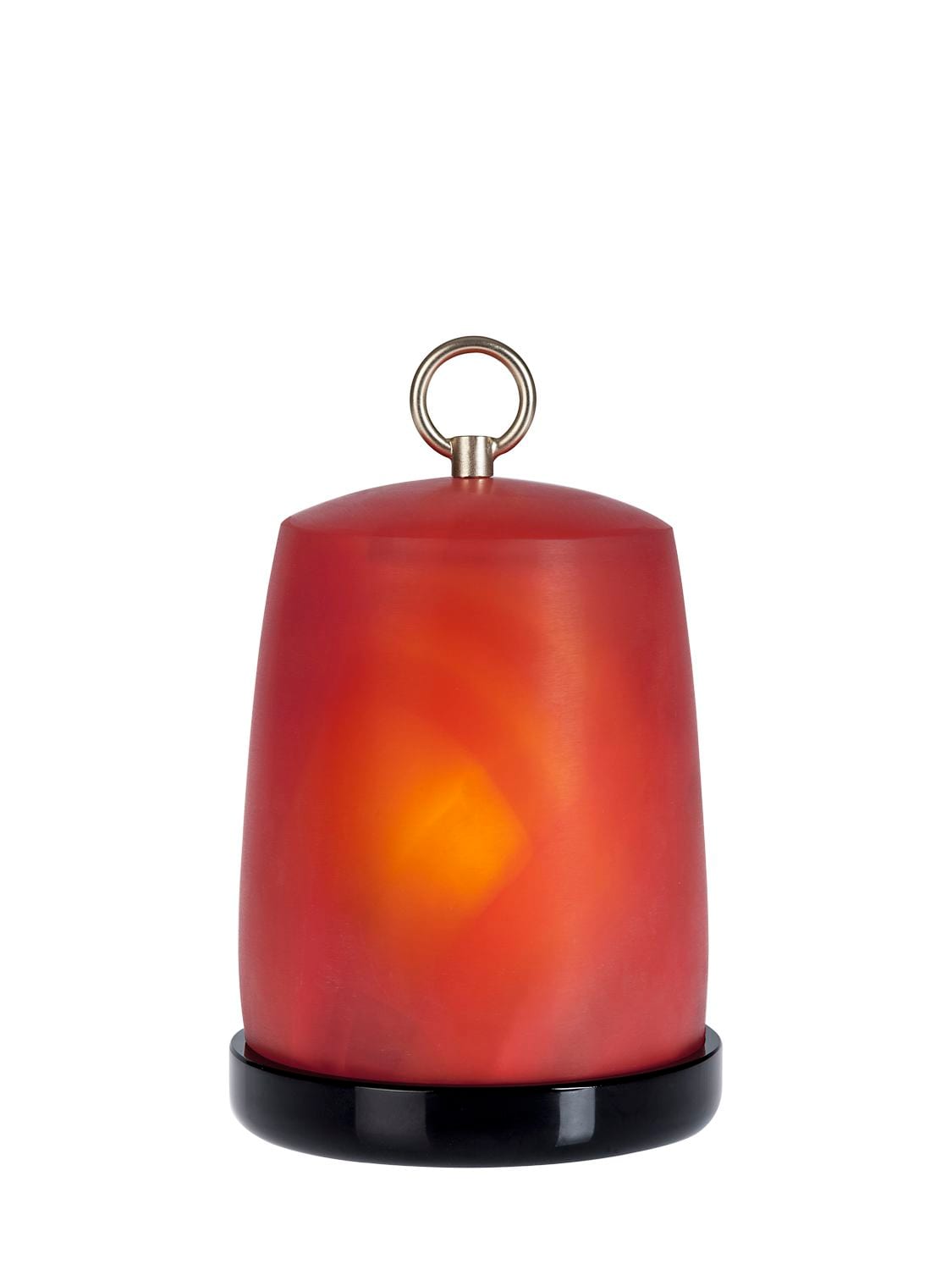 Armani/casa Hack Murano Glass Tealight Holder In Red