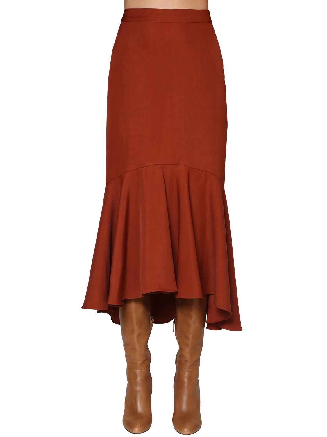 JOHANNA ORTIZ 棉质中长款喇叭半身裙,70IWZC003-UKVEV09PRA2