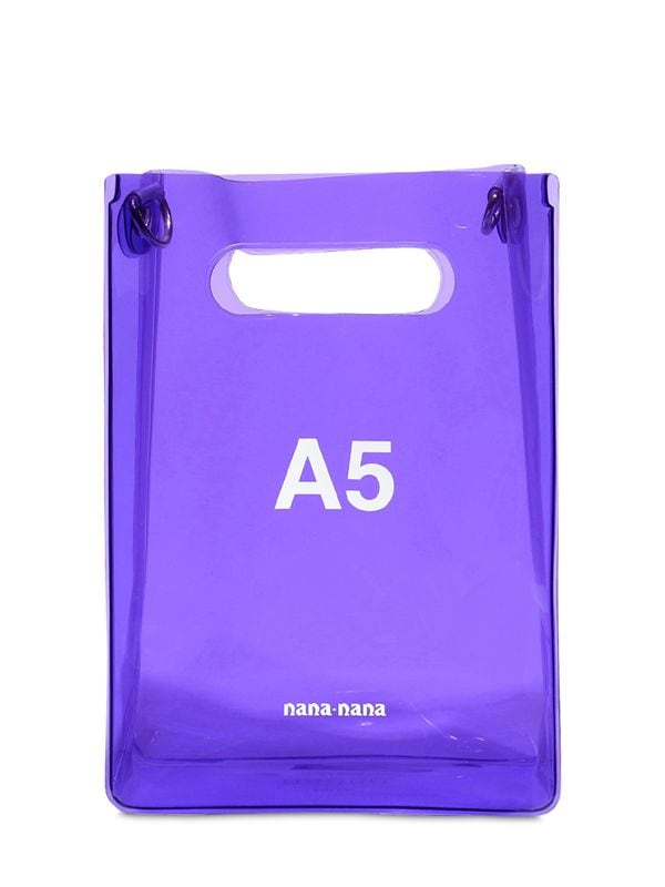 Nana-nana A5 Pvc Shopping Bag In Purple