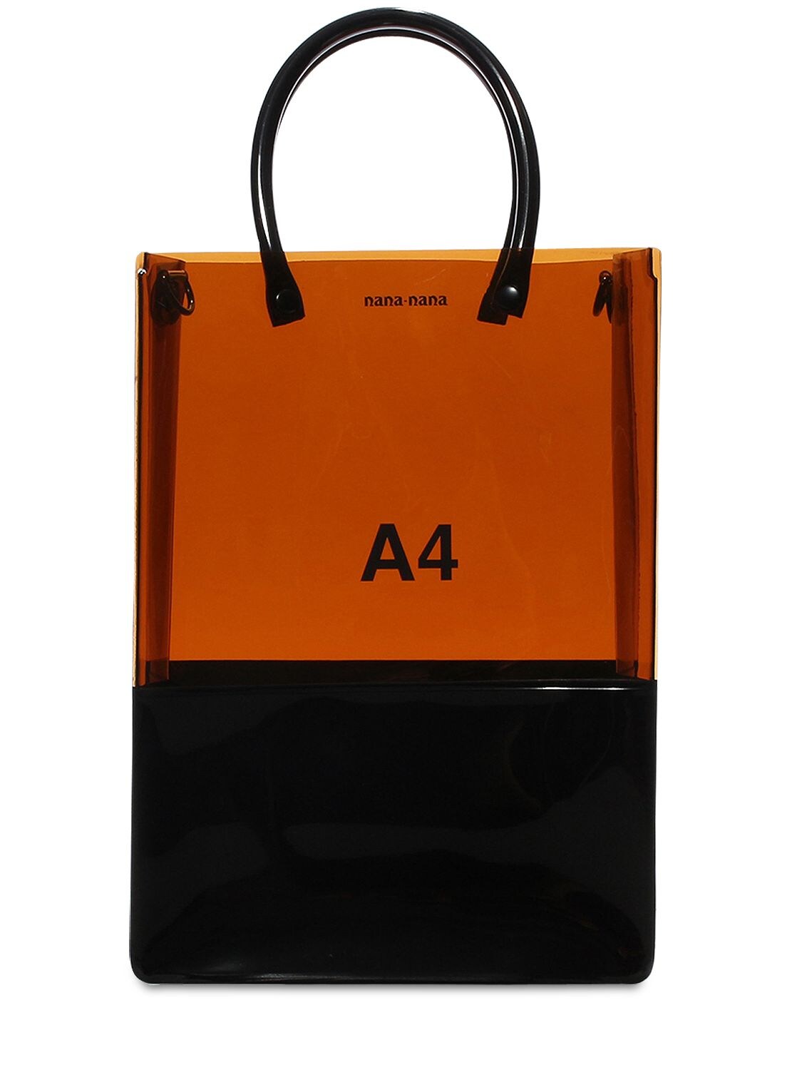 Nana-nana A4 Pvc Shopping Bag In Brown,black