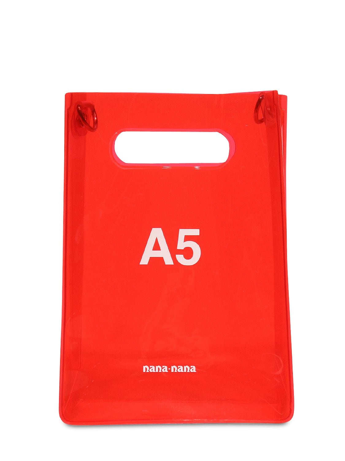 Nana-nana A5 Pvc Shopping Bag In Red