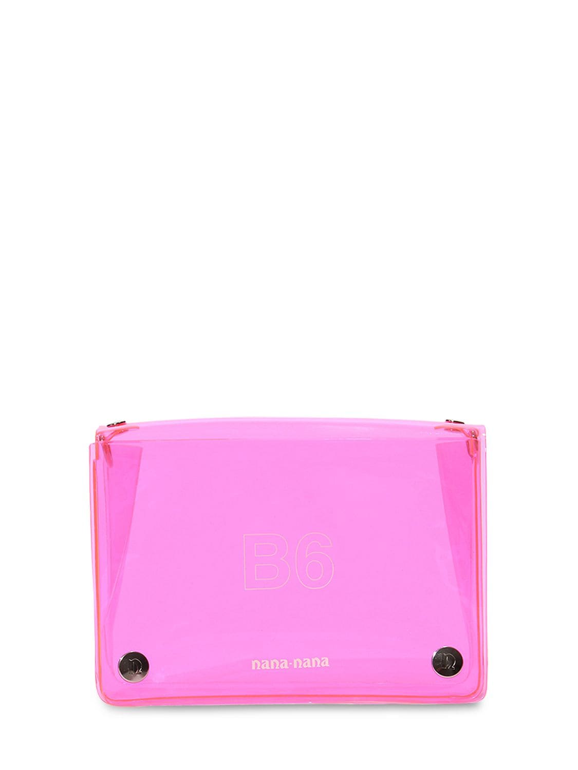 Nana-nana B6 Pvc Crossbody Bag In Neon Pink