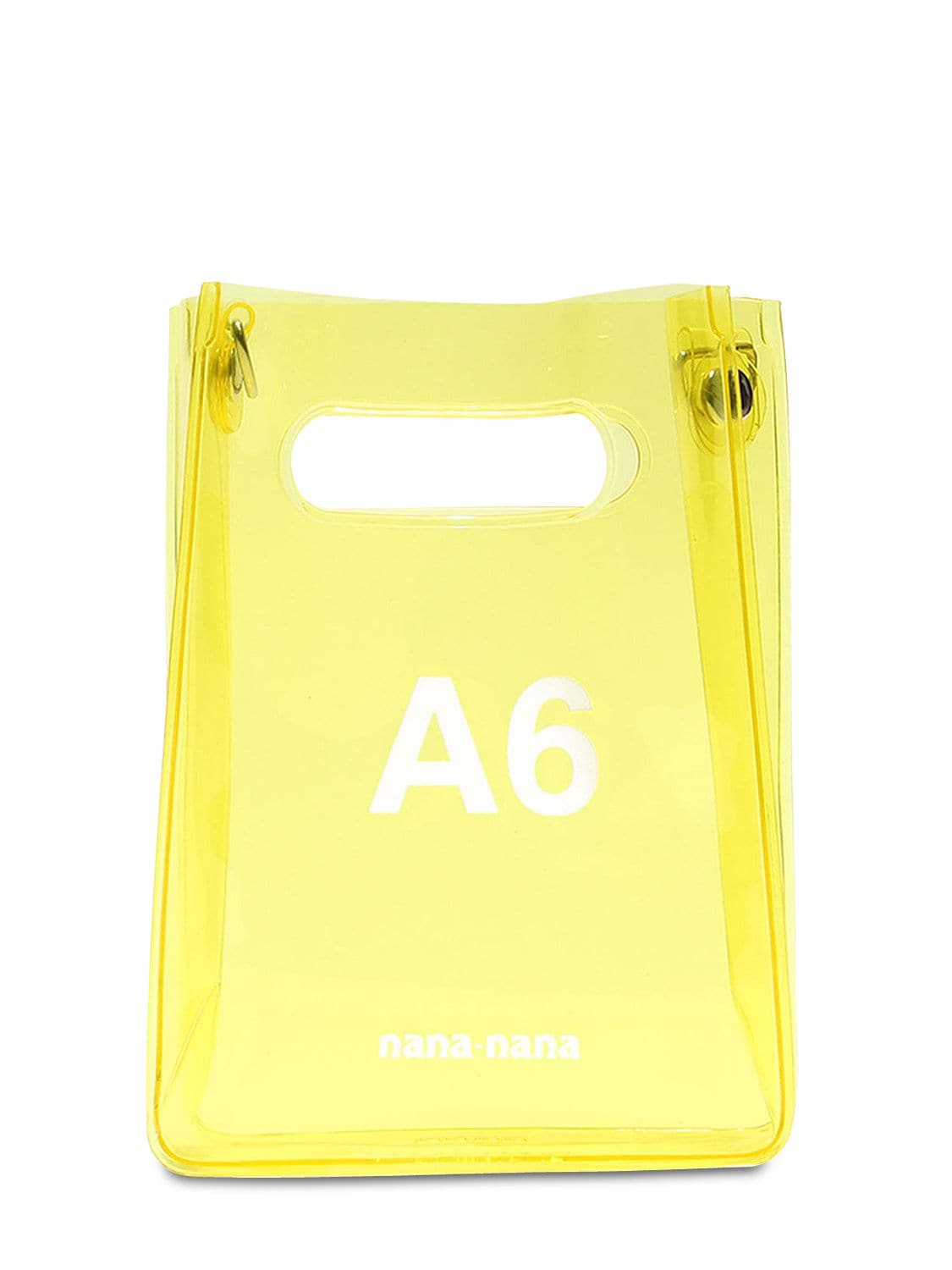 Nana-nana A6 Pvc Shopping Bag In Yellow